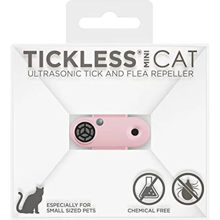 Tickless Mini - Ultrasonischer, natürlicher, chemiefreier Zecken- und Flohvertreiber - Babypink