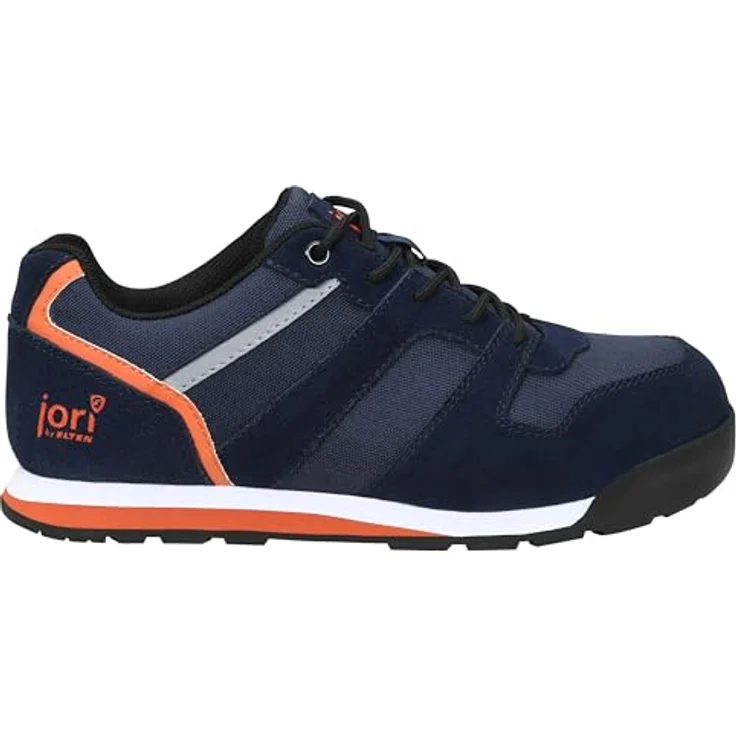 Jori jo_SLIM darkblue Low ESD S3S Sicherheitsschuh, hydrophobiertes Veloursleder, atmungsaktives Futter, gepolsterte Lasche, Paar – Bild 2