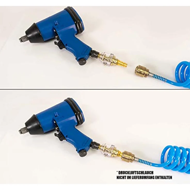 Mauk 16 teiliges Druckluft-Schlagschrauber Set 320Nm 1/2 Zoll inkl. Koffer und Nüssen - Schlagschraubersatz, ergonomisches Design und 320 Nm Drehmoment – Bild 3