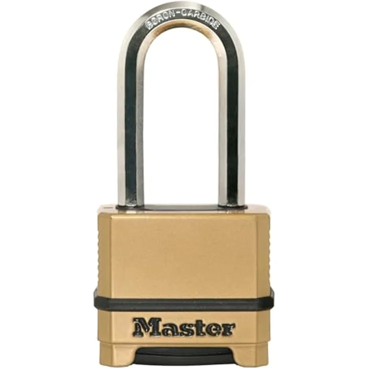 MASTER LOCK Hochsicherheits Vorhängeschloss [Zahlenkombination] [Zinkgehäuse] [XL Bügel] [Außenbereiche] M175EURDLH - Ideal für Lagerräume, Lagerschuppen, Garagen, Anhänger und mehr – Bild 2