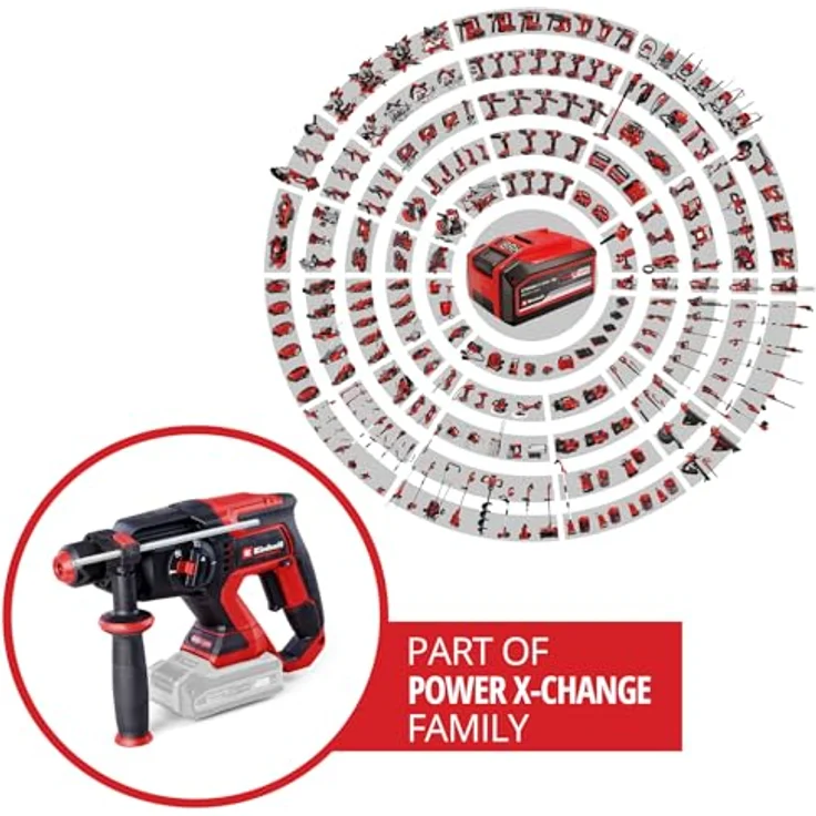Einhell Akku-Bohrhammer TP-HD 18/22 D Li BL-Solo, Profi-Gerät mit Brushless Motor – Bild 2