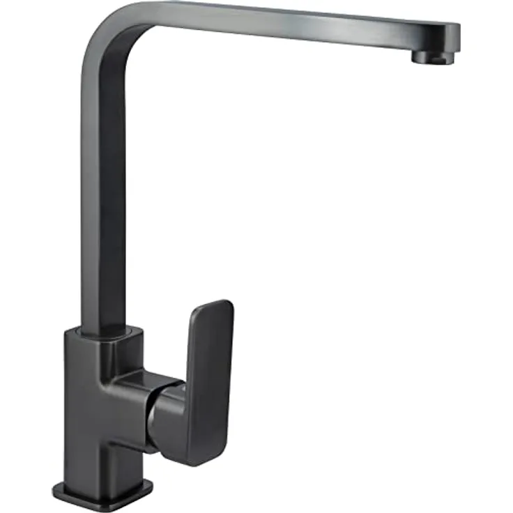 CORNAT Spültischarmatur Temao, Küchenarmatur mit hochrotierender Düse, graphit