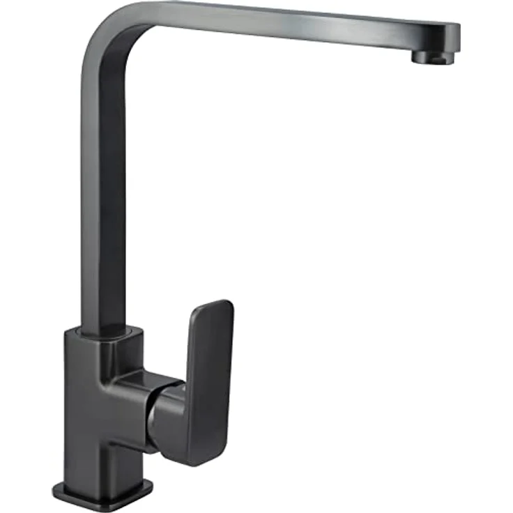CORNAT Spültischarmatur Temao, Küchenarmatur mit hochrotierender Düse, graphit – Bild 1