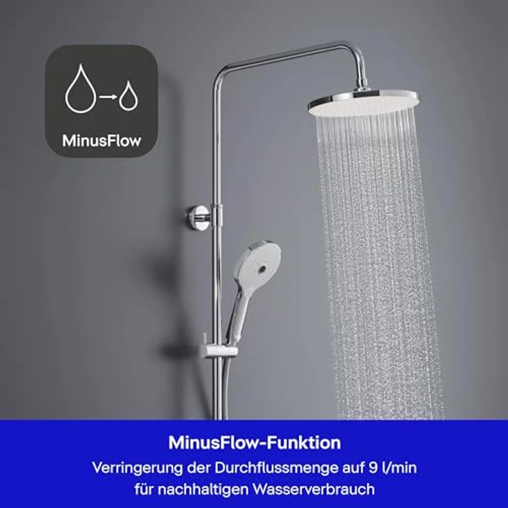 Duravit Duschsystem, moderne Duschinstallation mit EasyClean-Funktion, Sicherheits-Thermostat und drei Strahlarten – Bild 2