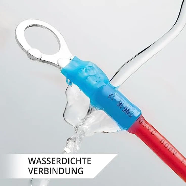 Wirefy Blaue Ringkabelschuhe M10, Lötfreie Quetschverbinder für 1,5-2,5 mm², 130 Stück mit hochwertigem Wärmeschrumpfschlauch und lebenslanger Garantie – Bild 4