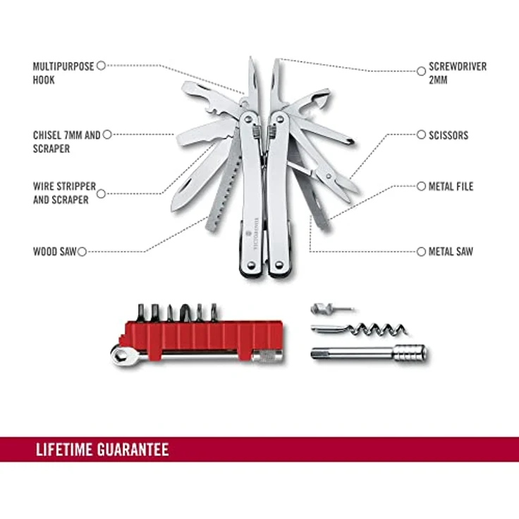 Victorinox SwissTool Spirit X Plus Ratchet in Leder-Etui (3.0236.L) – Bild 3