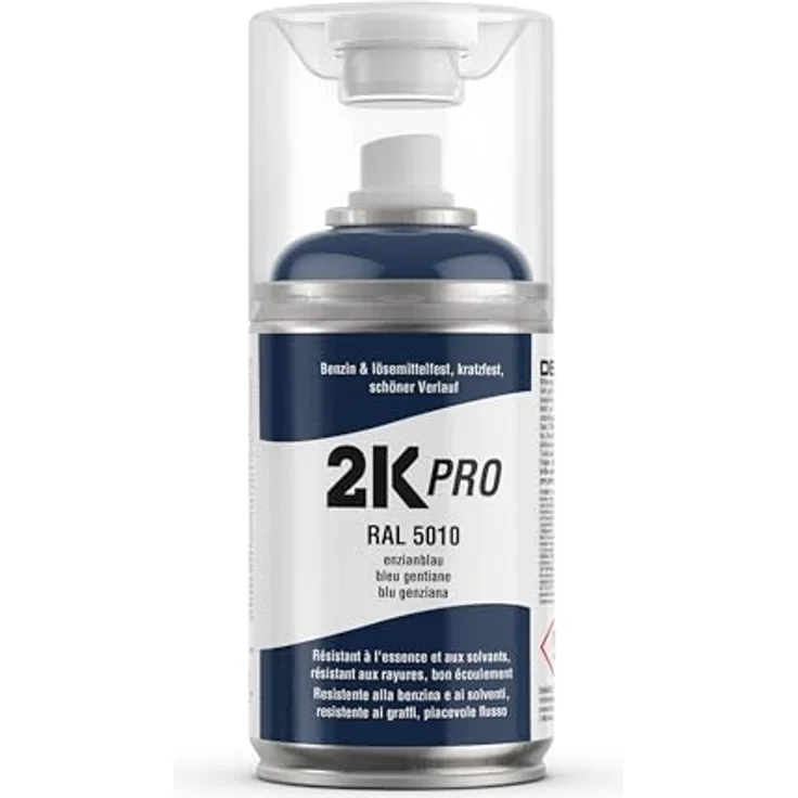 2K PRO 2K Spraydose, 2 Komponenten Sprühlack mit extrem hoher Kratz- und Chemikalienbeständigkeit, transparent – Bild 1