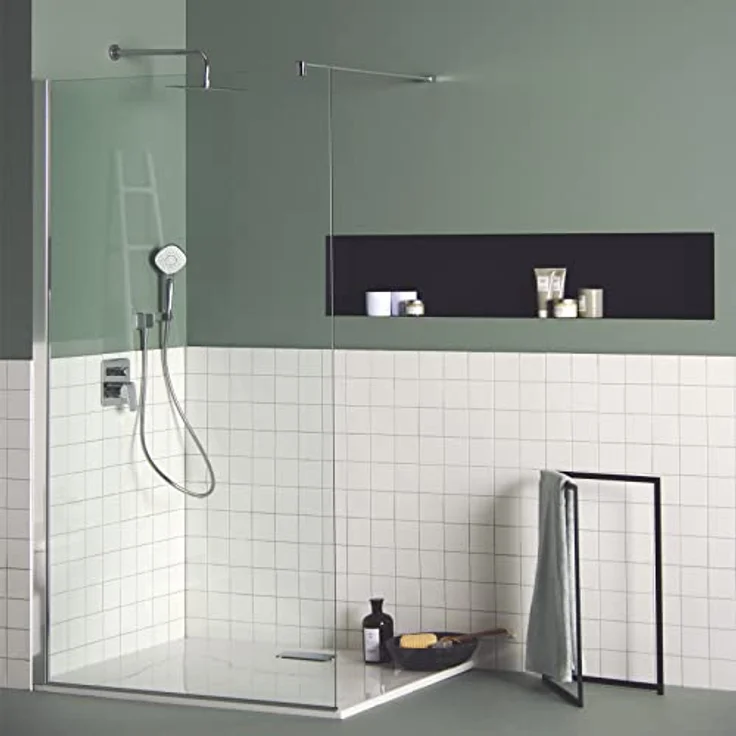Ideal Standard Idealrain Evo Handbrause, 3-Funktionen Diamond, 115 mm, Chrom, wassersparend mit ergonomischem Druckknopf – Bild 6