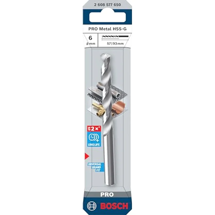 Bosch Accessories 2608577650 Metall-Spiralbohrer, HSS-G Metallbohrer für langlebige Leistung – Bild 2