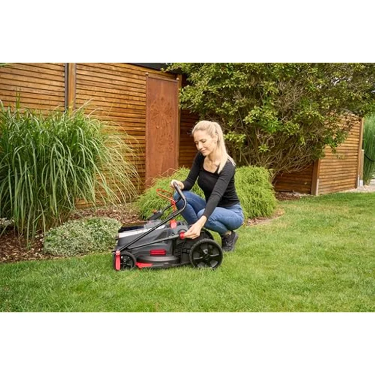 Al-Ko Akku-Rasenmäher 38.6 Li Comfort Set, 3-in-1 Funktion, 38 cm Schnittbreite, 40 l Fangsack, 2 x 4 Ah Akku und Doppel-Ladegerät – Bild 8