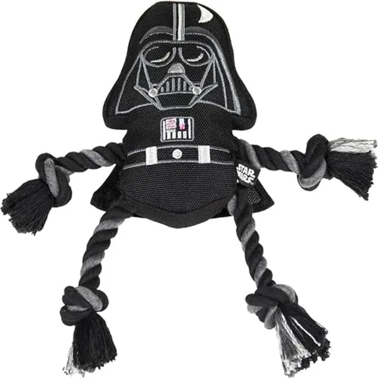 CERDÁ LIFE'S LITTLE MOMENTS Star Wars Darth Vader Hundespielzeug, Plüschtier mit Seil, 13 x 26 x 8 cm, extrem langlebig