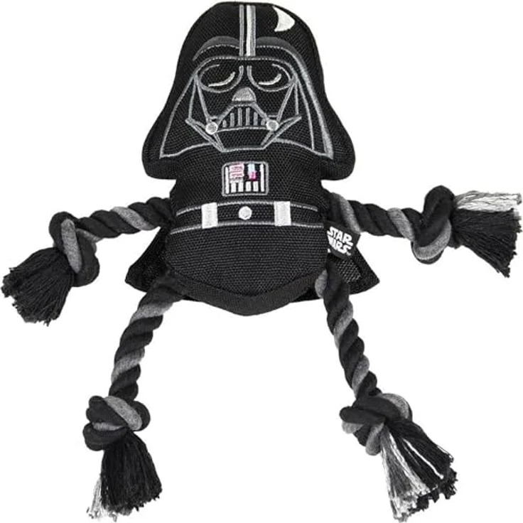 CERDÁ LIFE'S LITTLE MOMENTS Star Wars Darth Vader Hundespielzeug, Plüschtier mit Seil, 13 x 26 x 8 cm, extrem langlebig – Bild 1