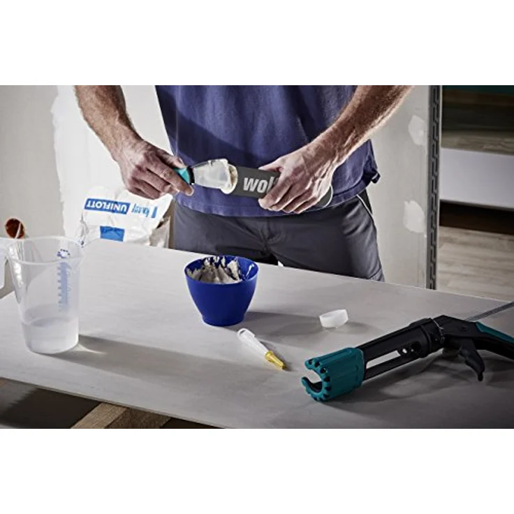 Wolfcraft 3 Leerkartuschen 310ml für GK-Spachtel, mit wiederverschließbarer Spitze, kompatibel mit allen wolfcraft-Kartuschenpressen – Bild 5