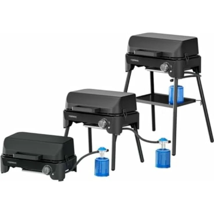 Campingaz Tour & Grill CV Plus Gasgrill | Tragbarer Tisch- oder Standgrill | 2400 W Leistung, Blau – Bild 2