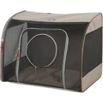 Nobby Tiertransporttasche Autotasche "ANGLESEY", Mikrofaser, extra große Öffnungen, abwaschbar, mit Karabiner und Gurt, blau