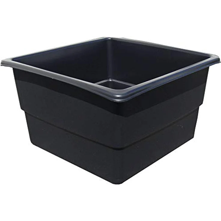 Heissner Teichbecken PE 200 l, eckig, schwarz – Bild 2