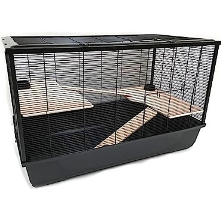 Ollesch Mega Hamsterkäfig Mäusekäfig Nagerkäfig 100 x 54 x 61 cm mit Zubehör – Bild 1