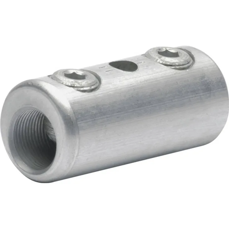 Klauke SV303V, flexibler Schraubverbinder aus hochfester Aluminiumlegierung mit Sichtloch zur Kabeleinschubkontrolle und 2 Schrauben