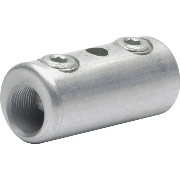 Klauke SV303V, flexibler Schraubverbinder aus hochfester Aluminiumlegierung mit Sichtloch zur Kabeleinschubkontrolle und 2 Schrauben
