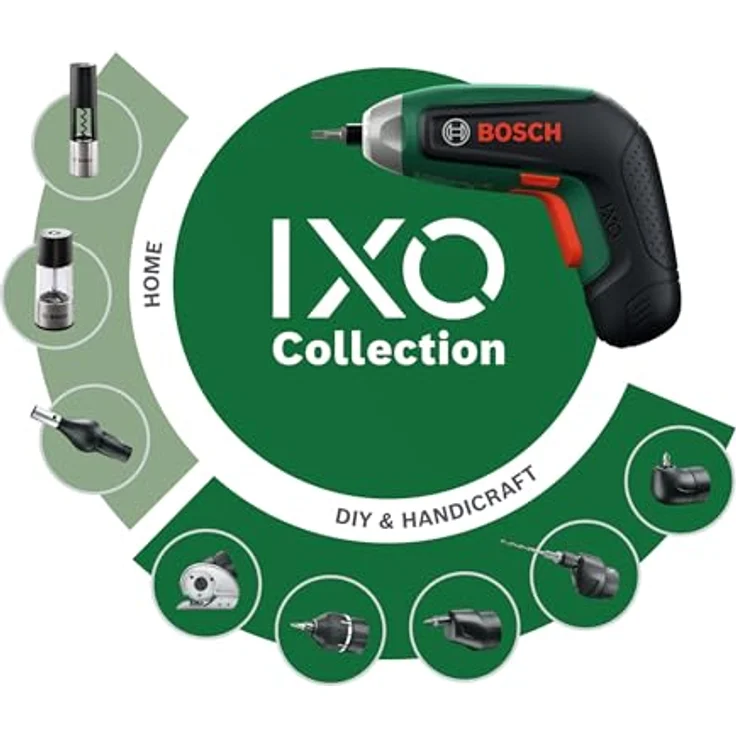 Bosch IXO 8 (C) Akkuschrauber, 4V mit 10-teiligem Bitset, multi-funktional einsetzbar, 360-Grad-LED-Lichtring – Bild 2