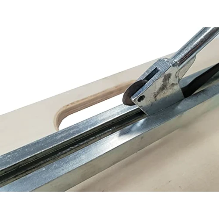 Heka Fliesenschneider HS 600 mm, für Wand- und Bodenfliesen, mit Wolfram-Carbidrädchen und verzinktem Winkelanschlag – Bild 8