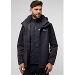 "Jack Wolfskin 3-in-1-Funktionsjacke ROMBERG 3IN1 JKT M, wasserdicht, winddicht, atmungsaktiv, TEXAPORE CORE, PRIMALOFT BLACK RISE, nachhaltig, blau"
