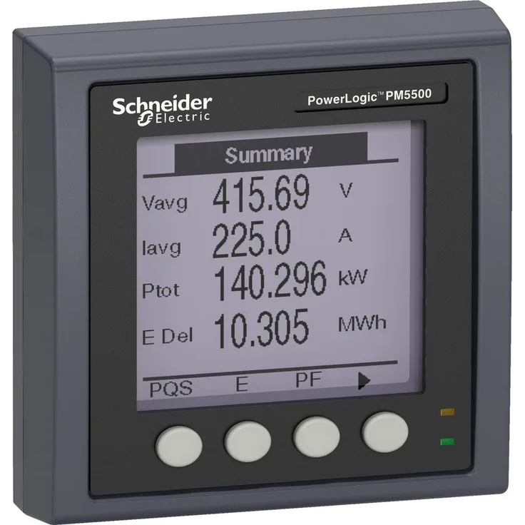 Schneider Electric METSEPM5RD Energiekosten-Messgerät-Zubehör, externes hintergrundbeleuchtetes LCD-Display für PM5563 mit 3m Kabel