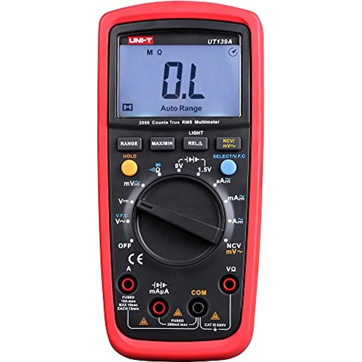 Berrybase UNI-T UT139A, Digitales True RMS Multimeter (CAT III 600V) mit präziser Messgenauigkeit – Bild 2