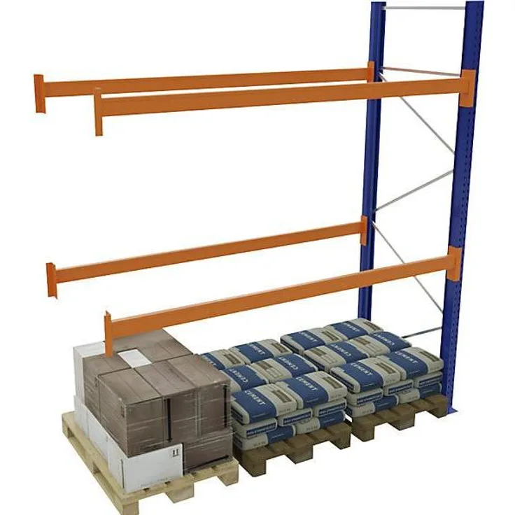 Schulte Kellerregal Palettenregal, Erweiterungsregaleinheit 2786 mm, höhenverstellbar, 2400 kg Tragfähigkeit, für Euro-Paletten