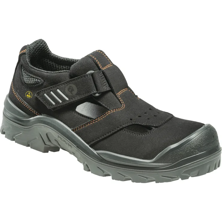 Bata ACT151 ESD Polyurethan Arbeitsschuh S1P, Sicherheitssandale in Schwarz, Größe 44