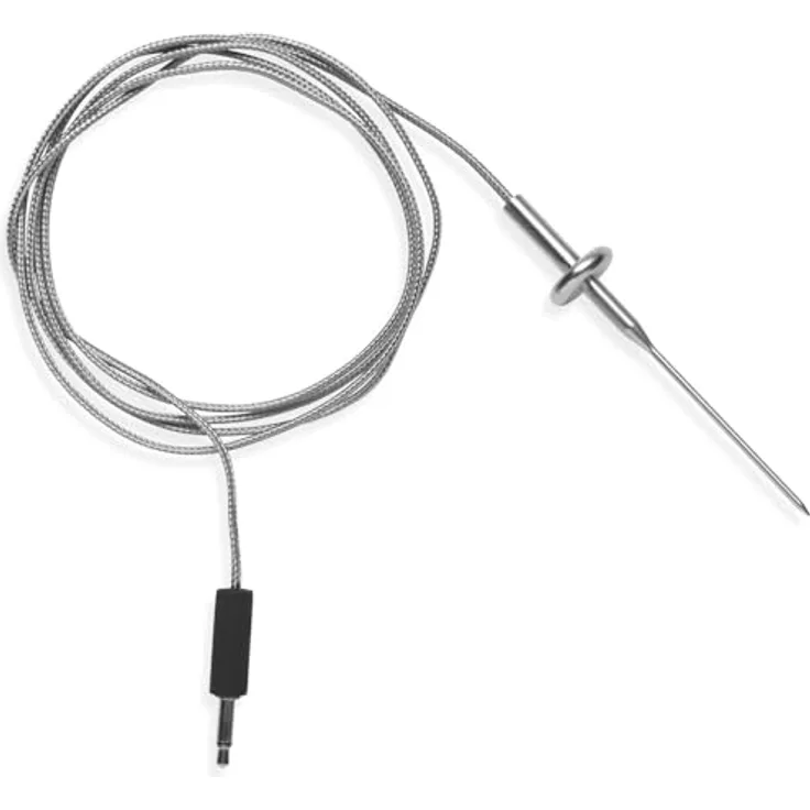 Weber ultradünnes Lebensmittelthermometer mit Kabel, Edelstahl, bis zu 300 °C, präzise Messung für empfindliches Grillgut