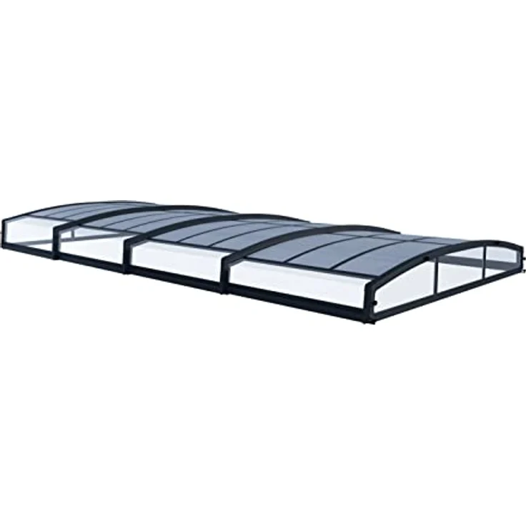 Palram - Canopia Kunststoff Poolüberdachung Majorca 4x8 anthrazit 874x470 cm – Bild 1