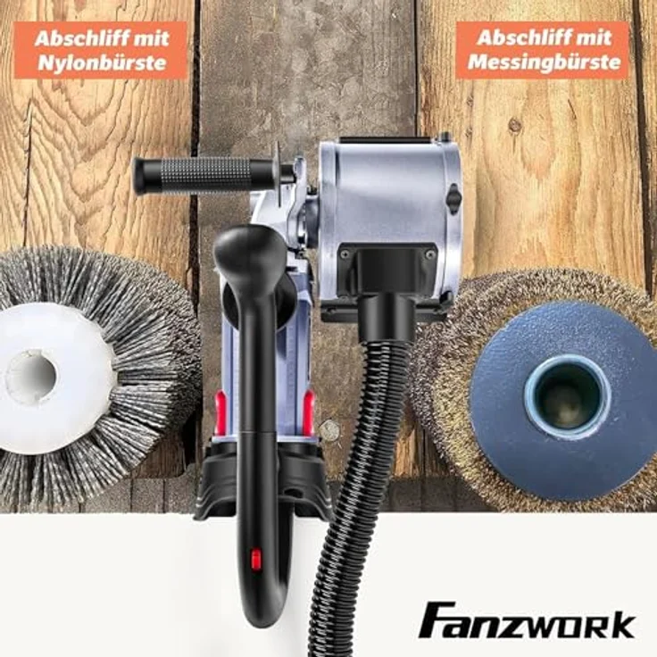 Fanzwork FANZWORK V2 Poliermaschine, 1500W Satiniermaschine mit Staubabsaugung und Zubehör – Bild 4