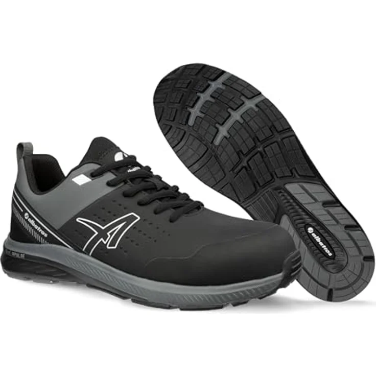 Albatros Sicherheitsschuh Vigor 2 Impulse Black Low, S3 Sohle, Fiberglaskappe, Durchtrittschutz, grau, Größe 40 – Bild 5