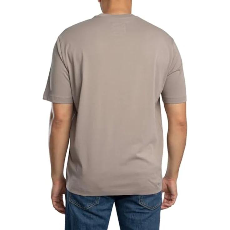 Armani Exchange Herren T-Shirt mit Rundhalsausschnitt, Beige, Slim-Fit, hochwertiger Stoff – Bild 3