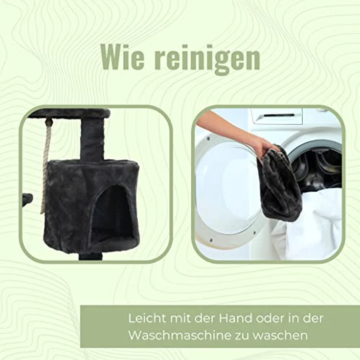 Mobiclinic® Pets, Kratzbaum, Modell Silvestre, Europäische Marke, Größe: Medium, Zum Klettern, 3 Höhen, Mit Plattformen und Unterständen, Katzenspielzeug, Sisalseil, Grau – Bild 5
