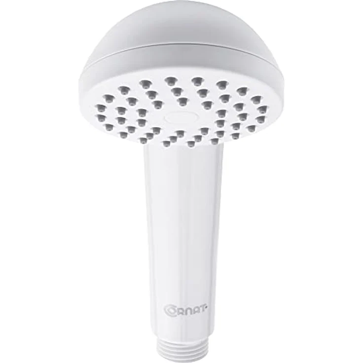 Cornat Handbrause "Amarela" - 67 mm Kopfdurchmesser - weiß - 1 Strahlart - Anti-Kalk & Wasserspareinsatz / Brausekopf für Dusche & Badewanne / ECO-Duschbrause / TECB3471 – Bild 4