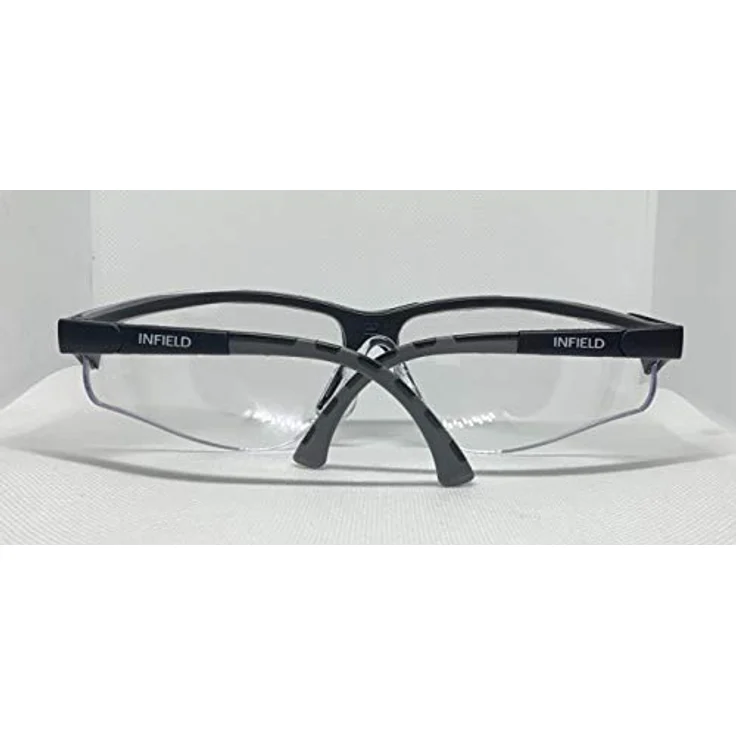 Infield Safety Terminator Schutzbrille EN 166, klare Polycarbonatscheibe, beschlagfrei, kratzresistent, individuell einstellbare Fassung in Kristall – Bild 4