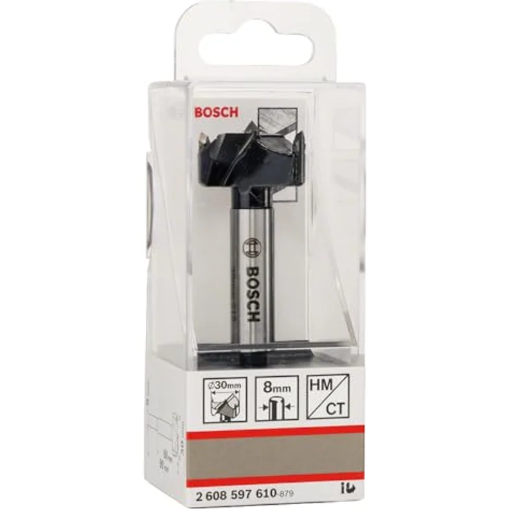 Bosch Kunstbohrer HM 30 x 90 mm, Hartmetallbohrer für präzise Bohrungen in abrasiven Materialien, Zylinderschaft 8 mm – Bild 2