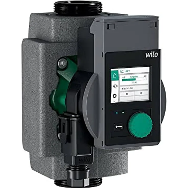 Wilo Stratos Pico plus 2.0, hocheffiziente Durchlaufpumpe mit blockierstromfestem Synchronmotor, max. Förderhöhe 4,214 m, max. Fördermenge 2.851 l/h, Gusseisen-Gehäuse