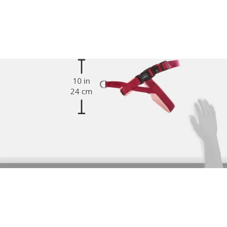 Nobby Norwegergeschirr Classic Preno, himbeere / pink L: 50-64 cm + 42 cm, B: 25/35 mm, 1 Stück – Bild 4