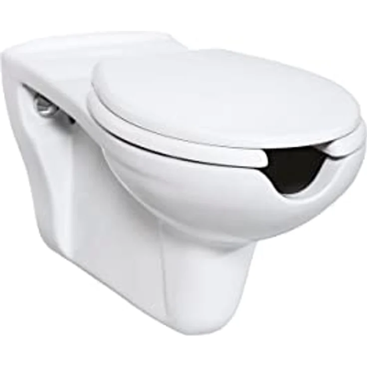 Creavit Hänge WC + Deckel, behindertengerecht, barrierefrei, extra lang, aus hochwertiger Sanitärkeramik – Bild 2