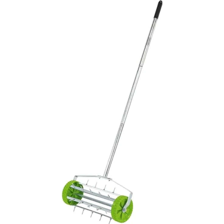 Draper Tools Rollender Rasen-Hand-Vertikutierer 450 mm Grün – Bild 2