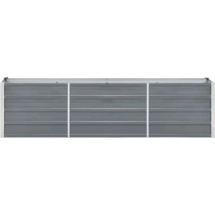 vidaXL Garten-Hochbeet Verzinkter Stahl 240×40×45 cm Grau – Bild 9