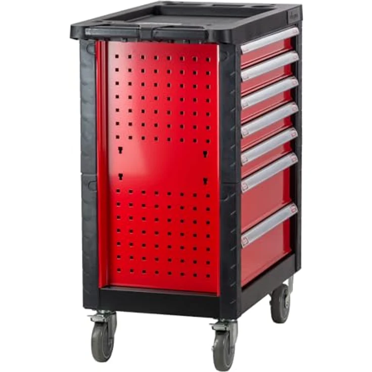 Werkstattwagen Werkzeugwagen Carlos Rollwagen mit 7 Schubladen Fahrbar Leer – Bild 5