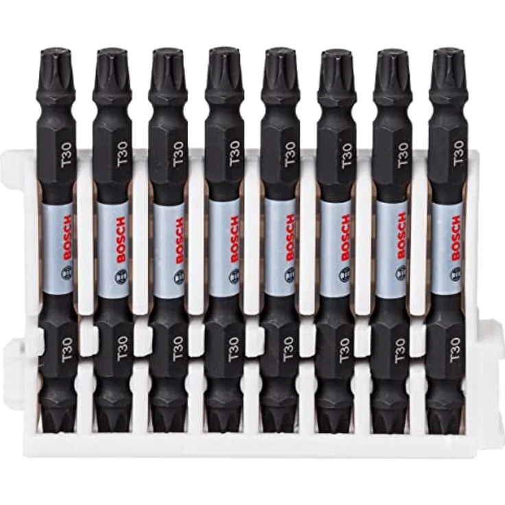 Bosch Professional Accessories 2608522341 Bosch Professional 8tlg. Doppelschrauber Set Torx (Impact Control, 8 x T30-T30 Bits-Länge: 65mm, Pick and Click) – Bild 2