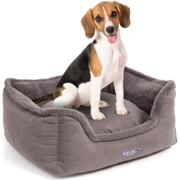 Wallace & Jones | Hundebett Harmony - nachhaltiges eco-Hundebett | rutschfest und waschbar | Größe S | ca. 50 x 40 x 15 cm – Bild 1