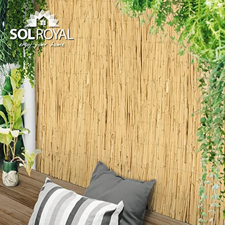 Sol Royal SolVision S36 Sichtschutzmatte Schilf 100cm, 600cm – Bild 11