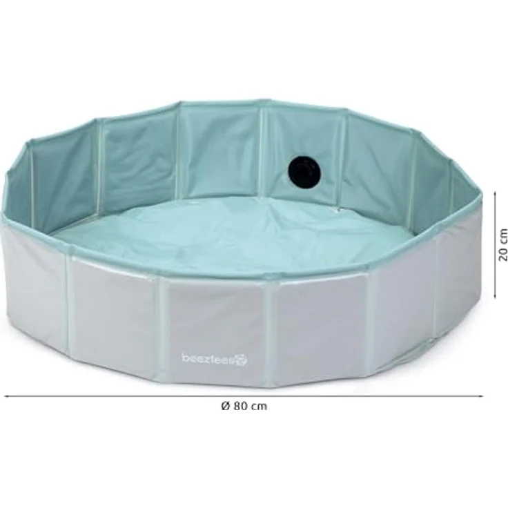 Beeztees Welpe Funchie Bällebad, Hundespielzeug, 80x80x20 cm, stundenlanger Spielspaß – Bild 3