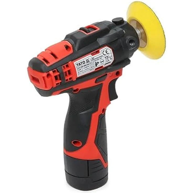 YATO Profi Mini Akku-Poliermaschine 80mm 12 V inkl. Akku und Ladegerät YT-82903 – Bild 9